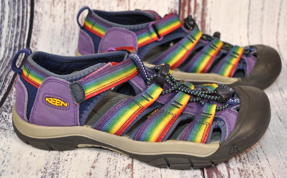 Keen Newport H2 Sandals Big Kid's s Size 4 Tie Dye Rainbow Hiking Outdoor